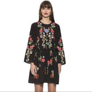 Alexia Admor Black Embroidered Dress NTW Size: L